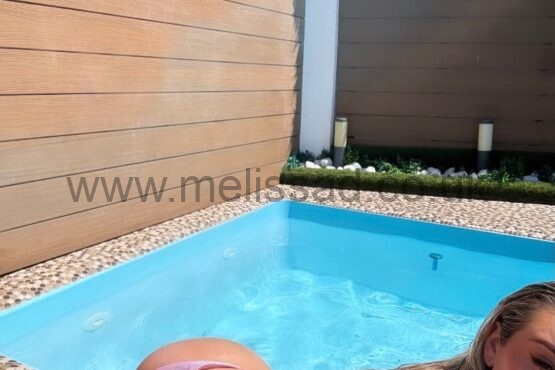 Little bikini in a little pool video